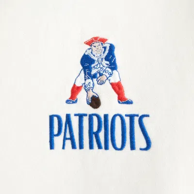 Abercrombie & Fitch New England Patriots Half-zip Sweatshirt In Neutral
