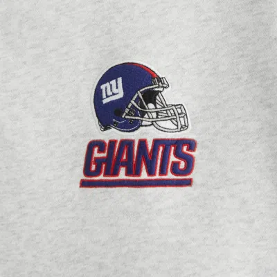 Abercrombie & Fitch New York Giants Half-zip Sweatshirt In White