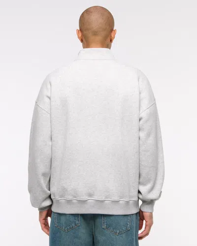 Abercrombie & Fitch New York Giants Half-zip Sweatshirt In White