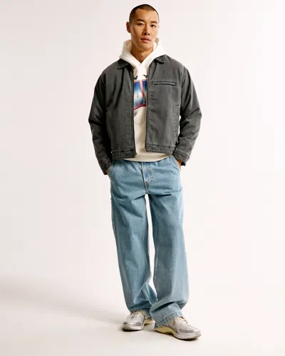 Abercrombie & Fitch New York Giants Graphic Popover Hoodie In White