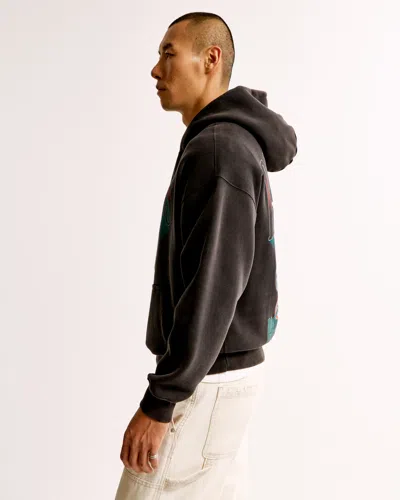 Abercrombie & Fitch Miami Dolphins Graphic Popover Hoodie In Neutral
