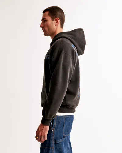 Abercrombie & Fitch Indianapolis Colts Graphic Popover Hoodie In Black