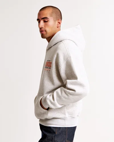 Abercrombie & Fitch Denver Broncos Graphic Popover Hoodie In White