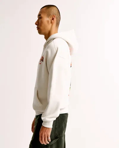 Abercrombie & Fitch Chicago Bears Graphic Popover Hoodie In White