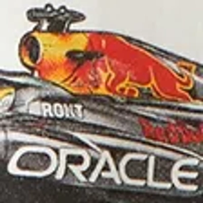 Abercrombie & Fitch Oracle Red Bull Racing Graphic Crew Sweatshirt In White