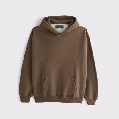 Abercrombie & Fitch Essential Popover Hoodie In Brown
