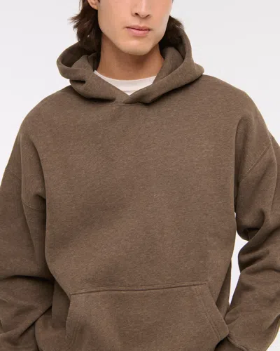 Abercrombie & Fitch Essential Popover Hoodie In Brown
