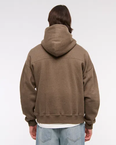 Abercrombie & Fitch Essential Popover Hoodie In Brown