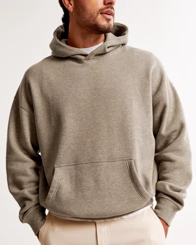Abercrombie & Fitch Essential Popover Hoodie In Brown