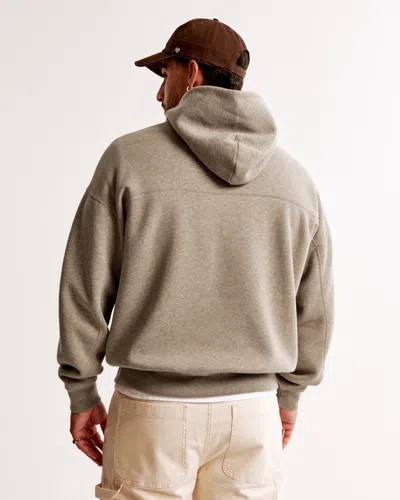 Abercrombie & Fitch Essential Popover Hoodie In Brown