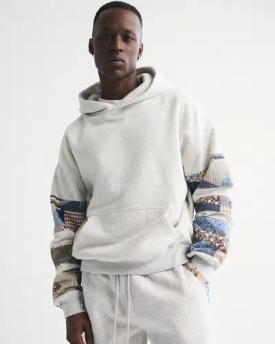 Abercrombie & Fitch Essential Popover Hoodie In White