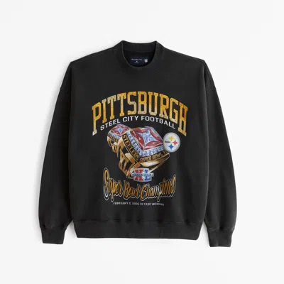 Abercrombie & Fitch Pittsburgh Steelers Graphic Crew Sweatshirt