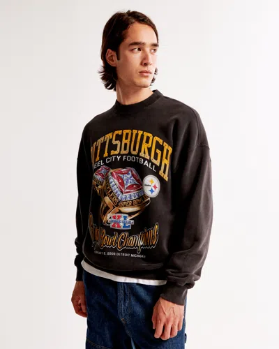 Abercrombie & Fitch Pittsburgh Steelers Graphic Crew Sweatshirt