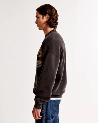 Abercrombie & Fitch Pittsburgh Steelers Graphic Crew Sweatshirt