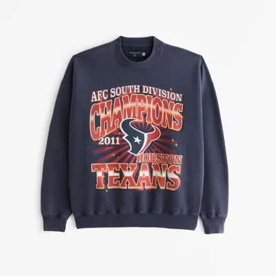 Abercrombie & Fitch Houston Texans Graphic Crew Sweatshirt In Multi