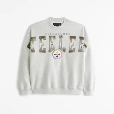 Abercrombie & Fitch Pittsburgh Steelers Graphic Crew Sweatshirt