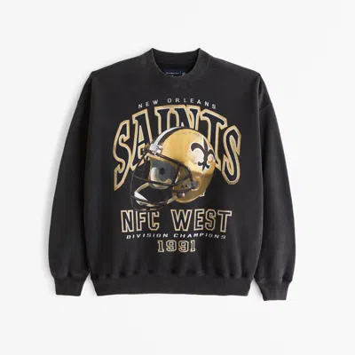 Abercrombie & Fitch New Orleans Saints Graphic Crew Sweatshirt