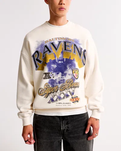 Abercrombie & Fitch Baltimore Ravens Graphic Crew Sweatshirt
