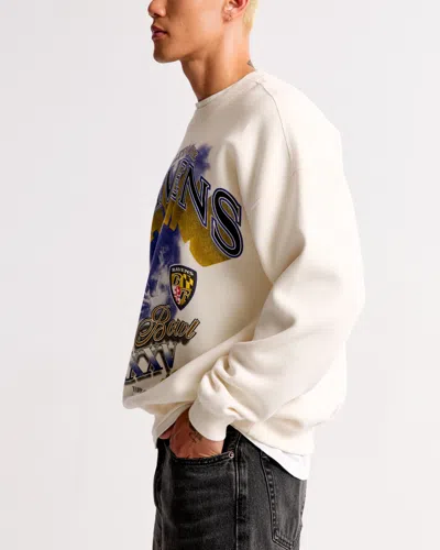Abercrombie & Fitch Baltimore Ravens Graphic Crew Sweatshirt