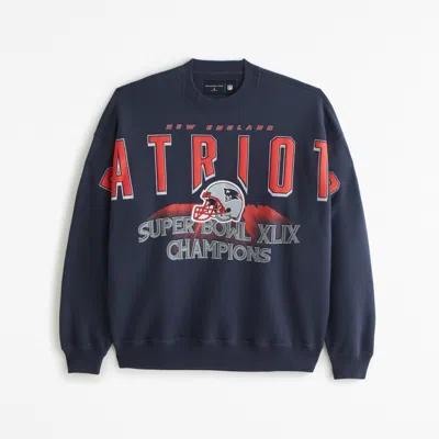 Abercrombie & Fitch New England Patriots Graphic Crew Sweatshirt