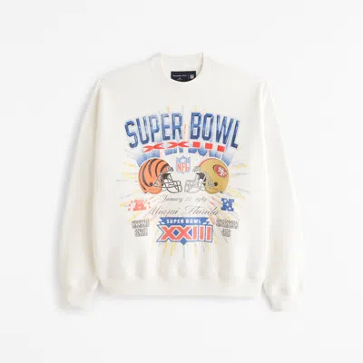 Abercrombie & Fitch Vintage Super Bowl Graphic Crew Sweatshirt