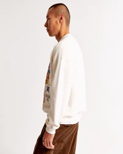 Abercrombie & Fitch Vintage Super Bowl Graphic Crew Sweatshirt
