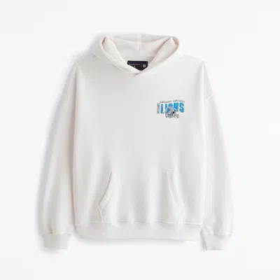 Abercrombie & Fitch Detroit Lions Graphic Popover Hoodie In Neutral