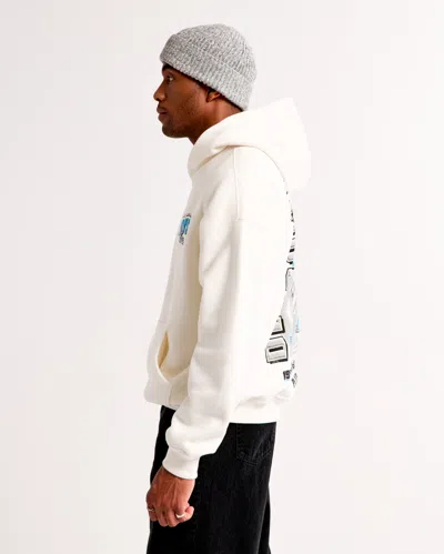 Abercrombie & Fitch Detroit Lions Graphic Popover Hoodie In Neutral