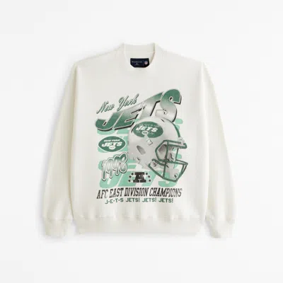 Abercrombie & Fitch New York Jets Graphic Crew Sweatshirt