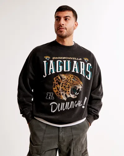 Abercrombie & Fitch Jacksonville Jaguars Graphic Crew Sweatshirt