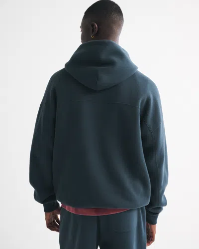 Abercrombie & Fitch Essential Popover Hoodie In Blue