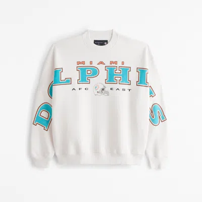 Abercrombie & Fitch Miami Dolphins Graphic Crew Sweatshirt