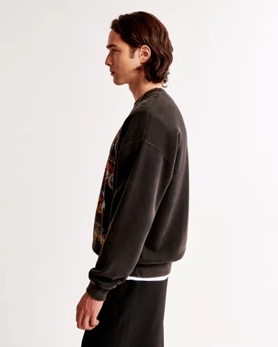 Abercrombie & Fitch Washington Commanders Graphic Crew Sweatshirt In Brown