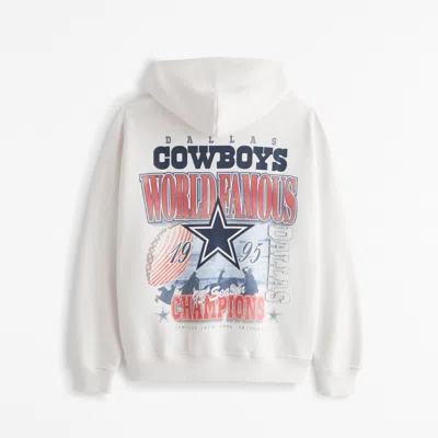 Abercrombie & Fitch Dallas Cowboys Graphic Popover Hoodie In Brown
