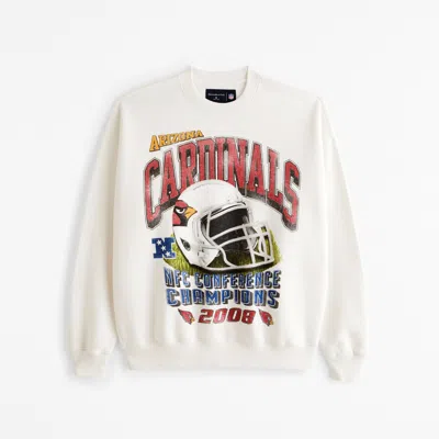 Abercrombie & Fitch Arizona Cardinals Graphic Crew Sweatshirt In Brown