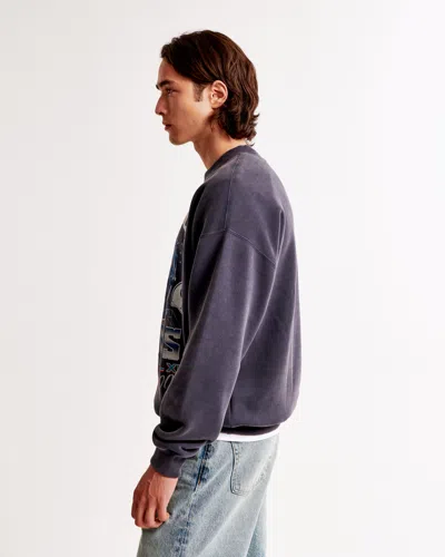 Abercrombie & Fitch Indianapolis Colts Graphic Crew Sweatshirt In White