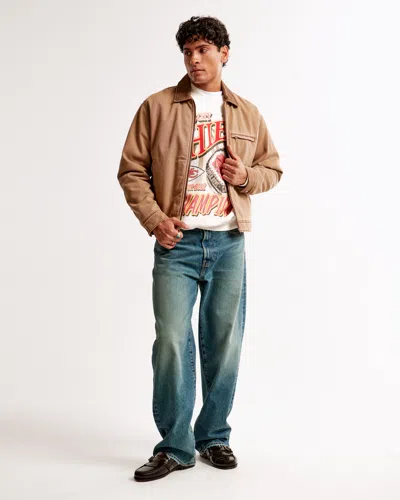 Abercrombie & Fitch Kansas City Chiefs Graphic Crew Sweatshirt In Neutral