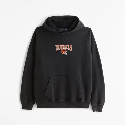 Abercrombie & Fitch Cincinnati Bengals Graphic Popover Hoodie In Brown