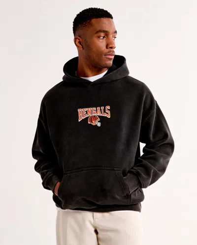 Abercrombie & Fitch Cincinnati Bengals Graphic Popover Hoodie In Brown