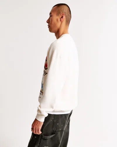 Abercrombie & Fitch San Francisco 49ers Graphic Crew Sweatshirt In Neutral