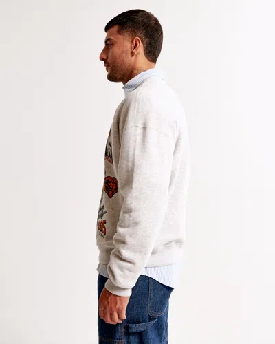 Abercrombie & Fitch Chicago Bears Graphic Crew Sweatshirt In Neutral