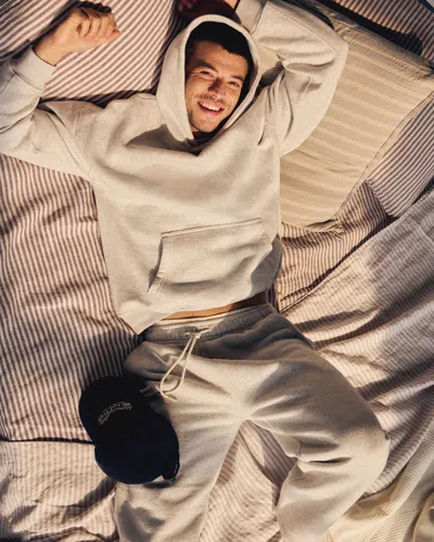 Abercrombie & Fitch Essential Popover Hoodie In Gray