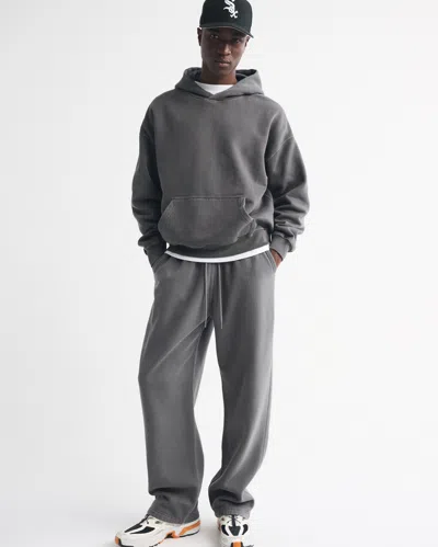 Abercrombie & Fitch Essential Popover Hoodie In Gray