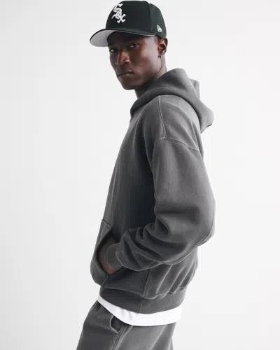 Abercrombie & Fitch Essential Popover Hoodie In Gray