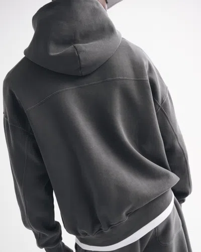 Abercrombie & Fitch Essential Popover Hoodie In Gray