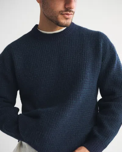 Abercrombie & Fitch A&f Essential Crew Sweater In Blue