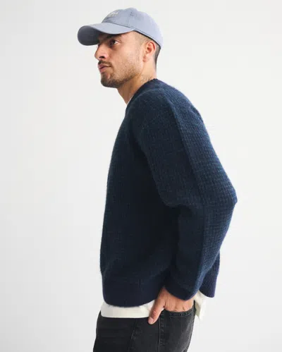 Abercrombie & Fitch A&f Essential Crew Sweater In Blue