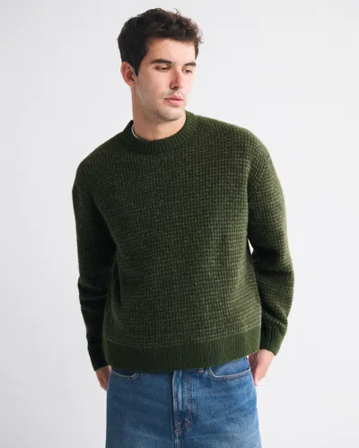 Abercrombie & Fitch A&f Essential Crew Sweater In Green