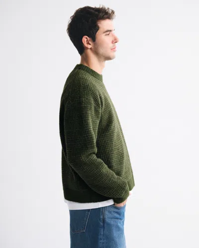 Abercrombie & Fitch A&f Essential Crew Sweater In Green