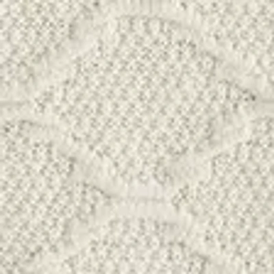 Abercrombie & Fitch Crochet-style Button-through Sweater Polo In White